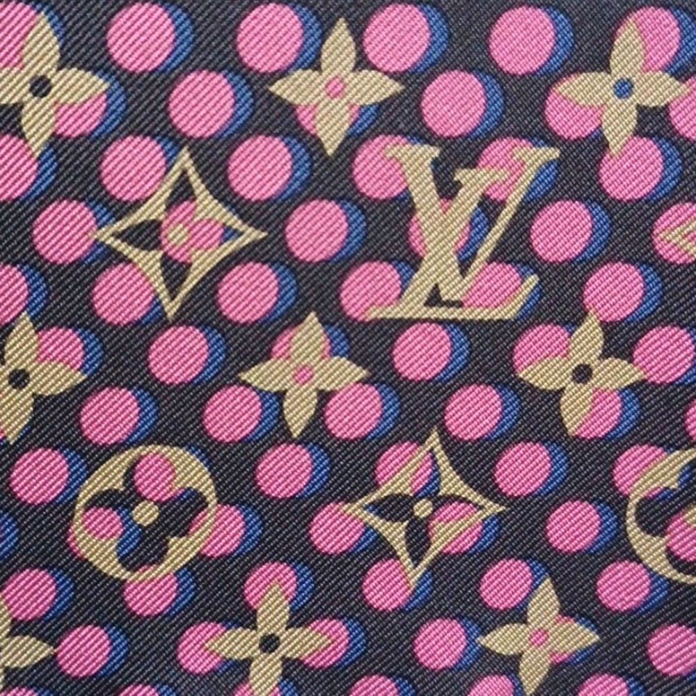 Authentic Louis Vuitton Multicolor 100% Silk Scarf - Picture 4 of 10